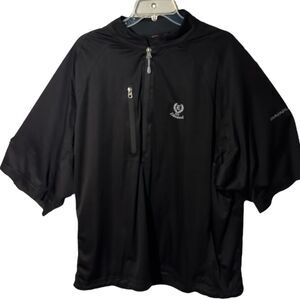 Sun Mountain Rainflex ss size XXLBlack Half-Zip Pullover with short sleeve. Golf